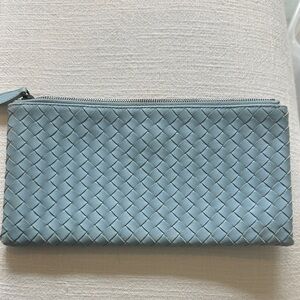 Sky Blue Bottega Veneta Pouch